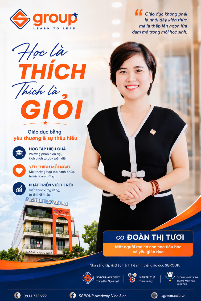 Cô Đoàn Thị Tươi — Nhà sáng lập SGROUP